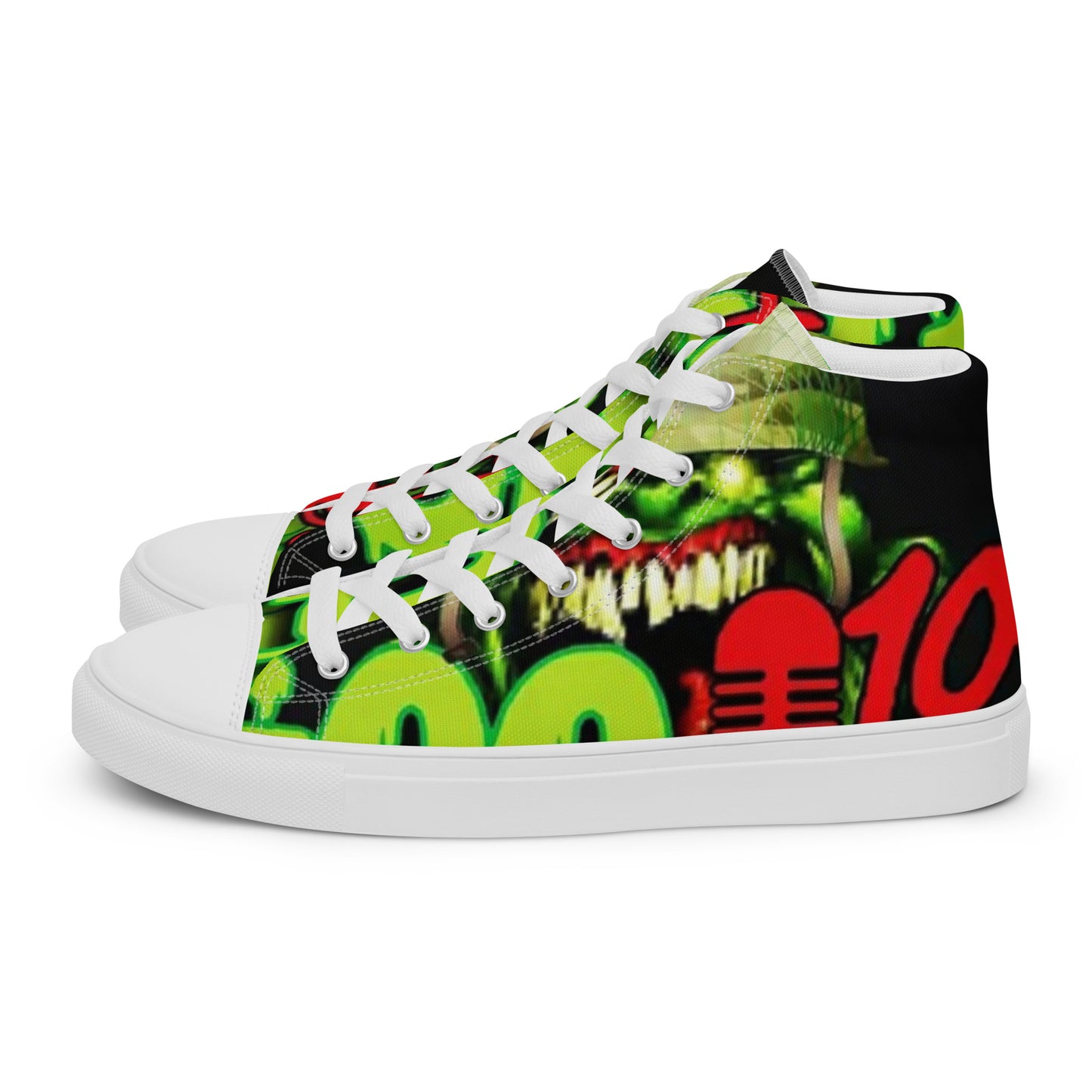 Goo Gang high top canvas shoes