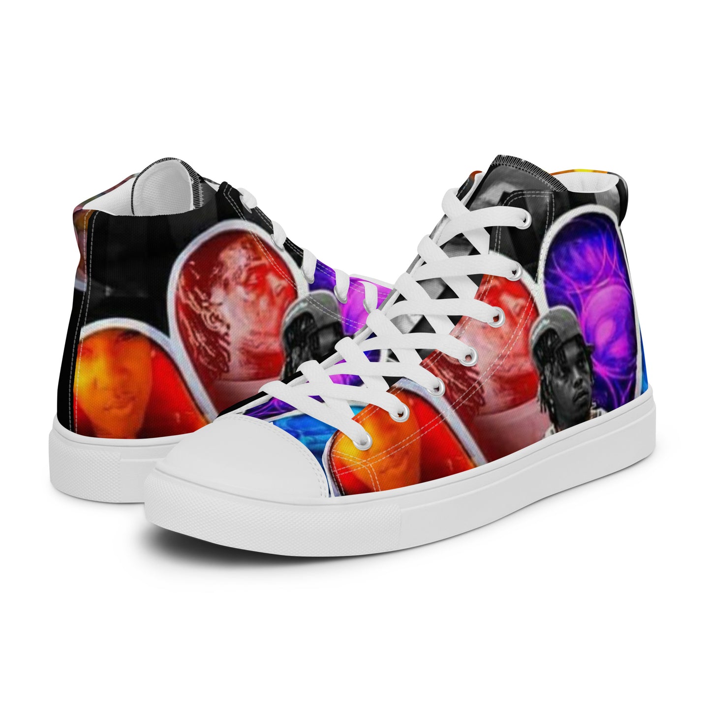 Kasino world 🌎 Men’s high top canvas shoes