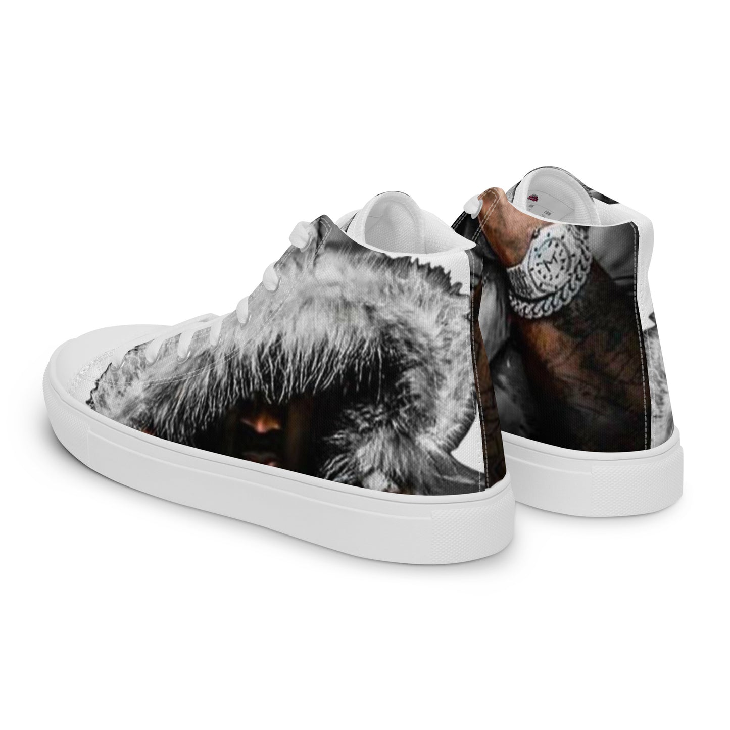 Mo3 Broken 💔 Love Men’s high top canvas shoes