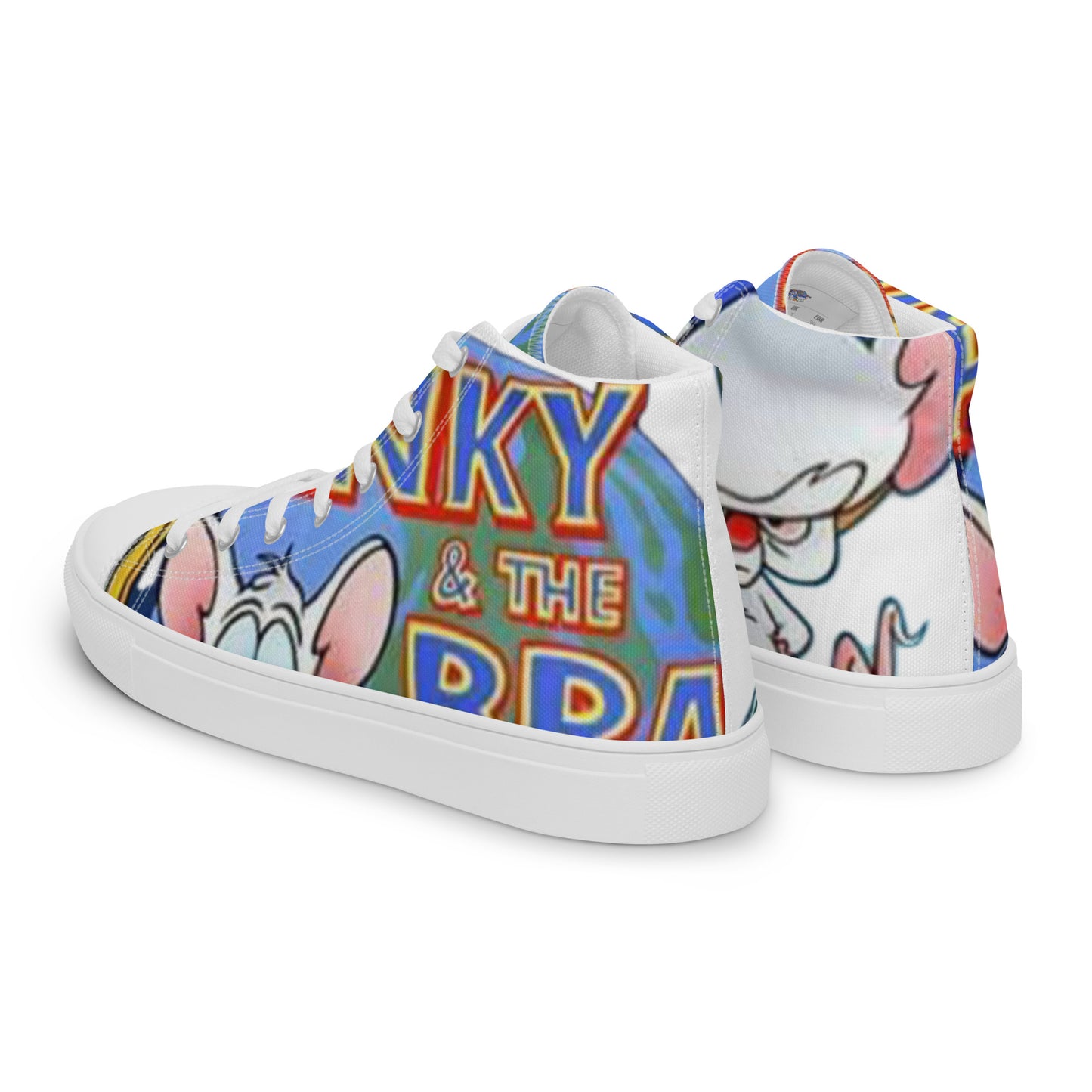 Pinky & Brain high top canvas shoes