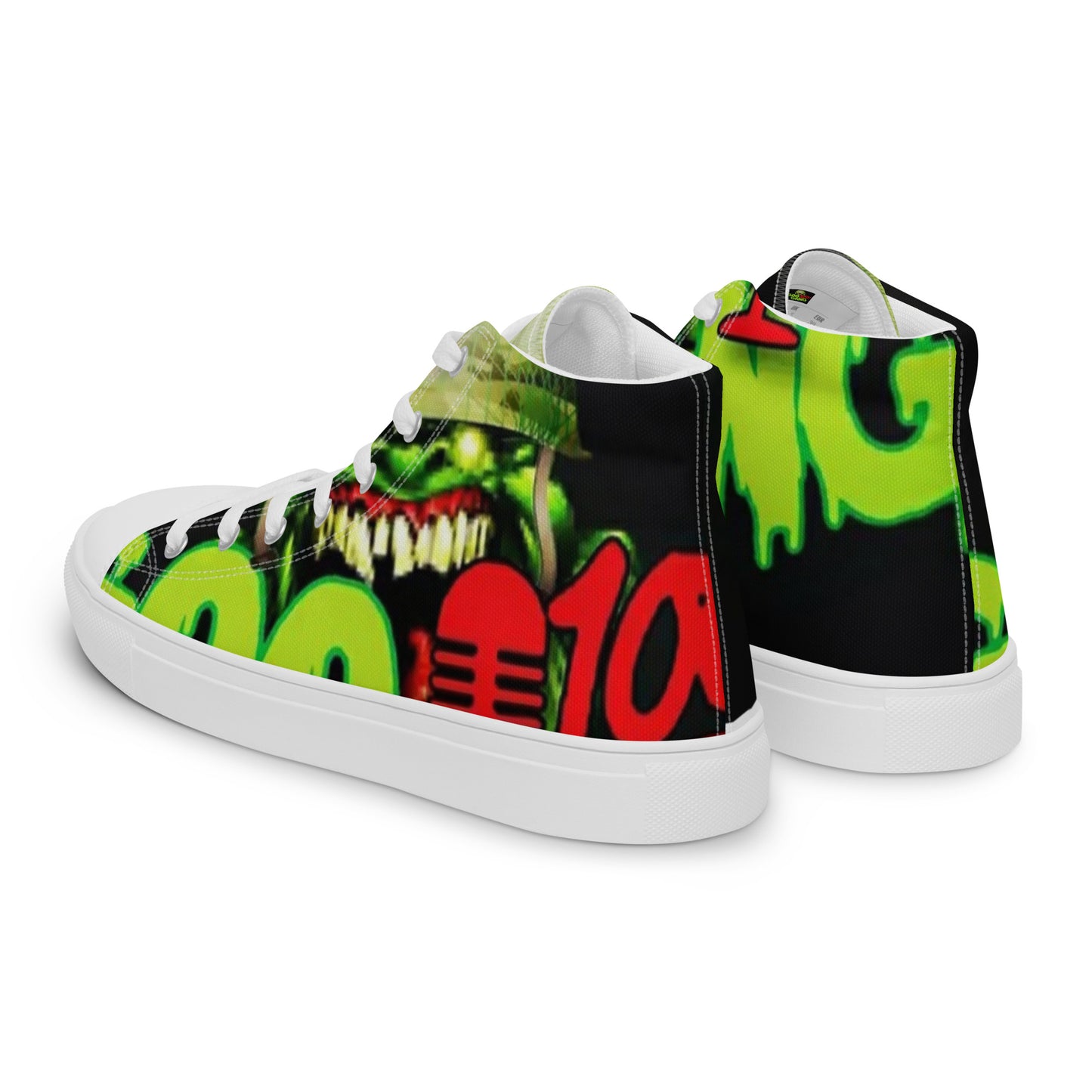 Goo Gang high top canvas shoes