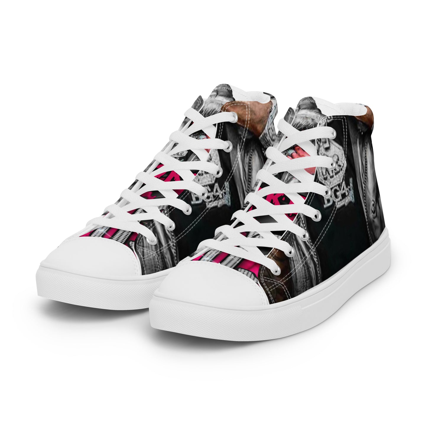 Mo3 Broken 💔 Love Men’s high top canvas shoes