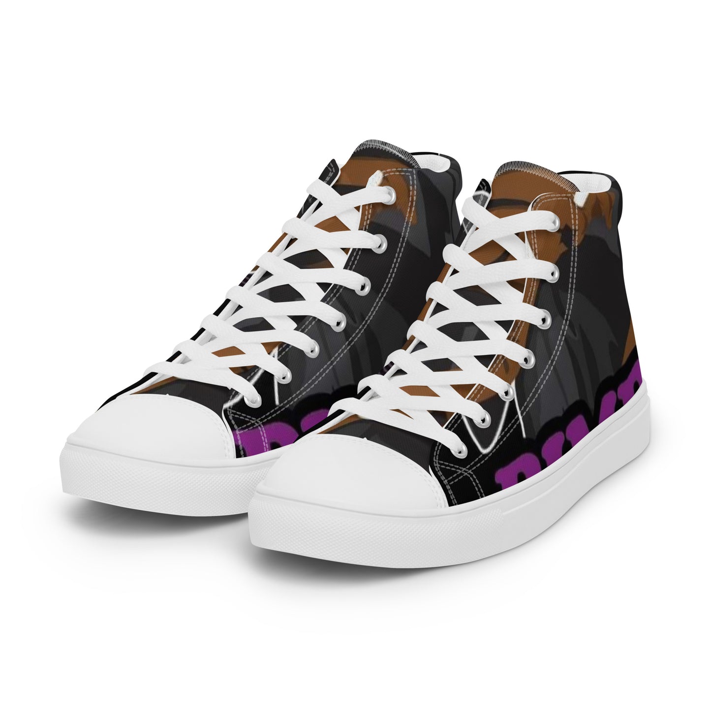 Pimp C Men’s high top canvas shoes