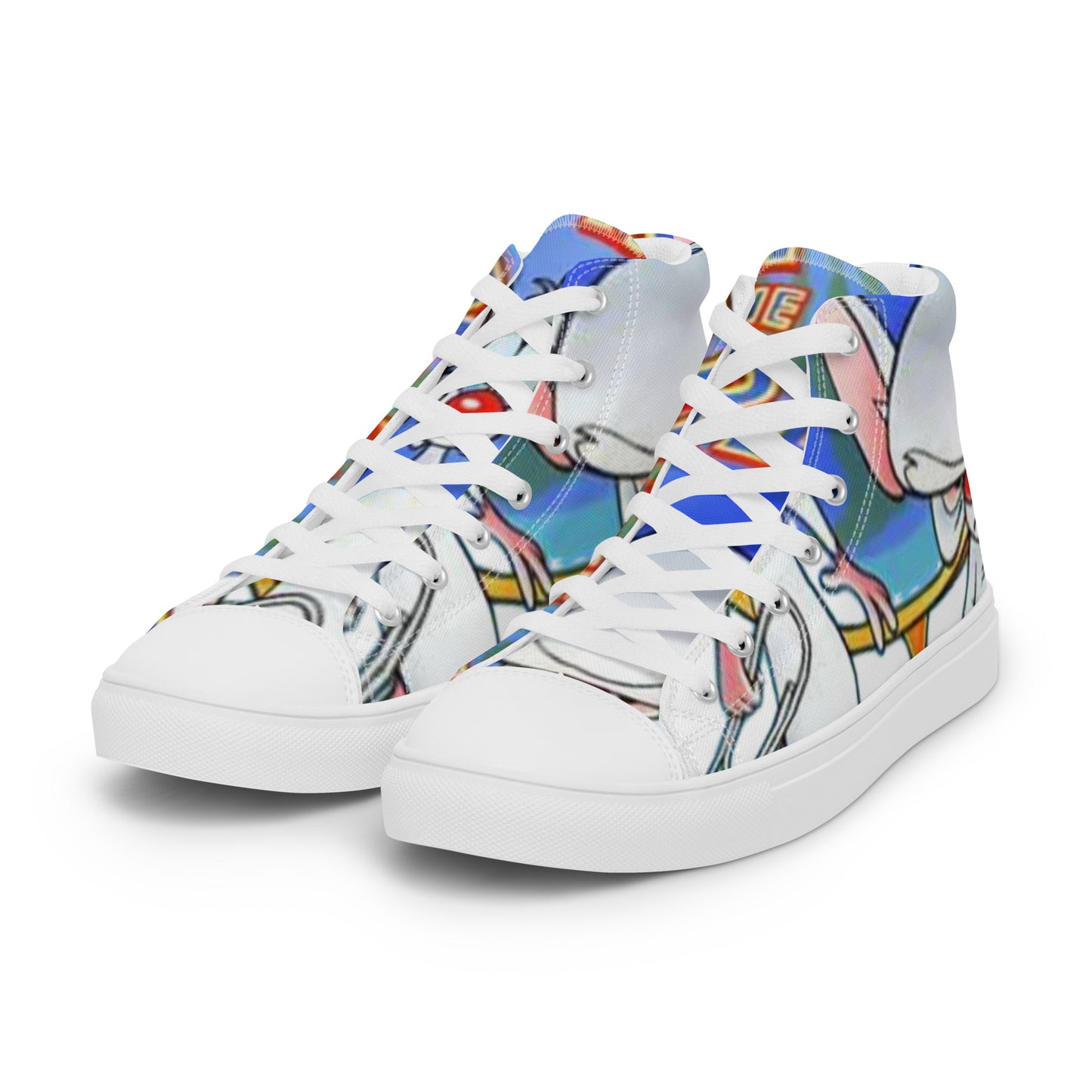 Pinky & Brain high top canvas shoes