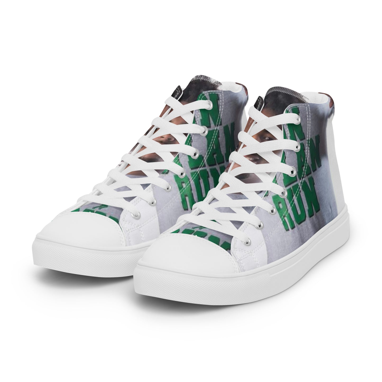 Run Dylan Run high top canvas shoes