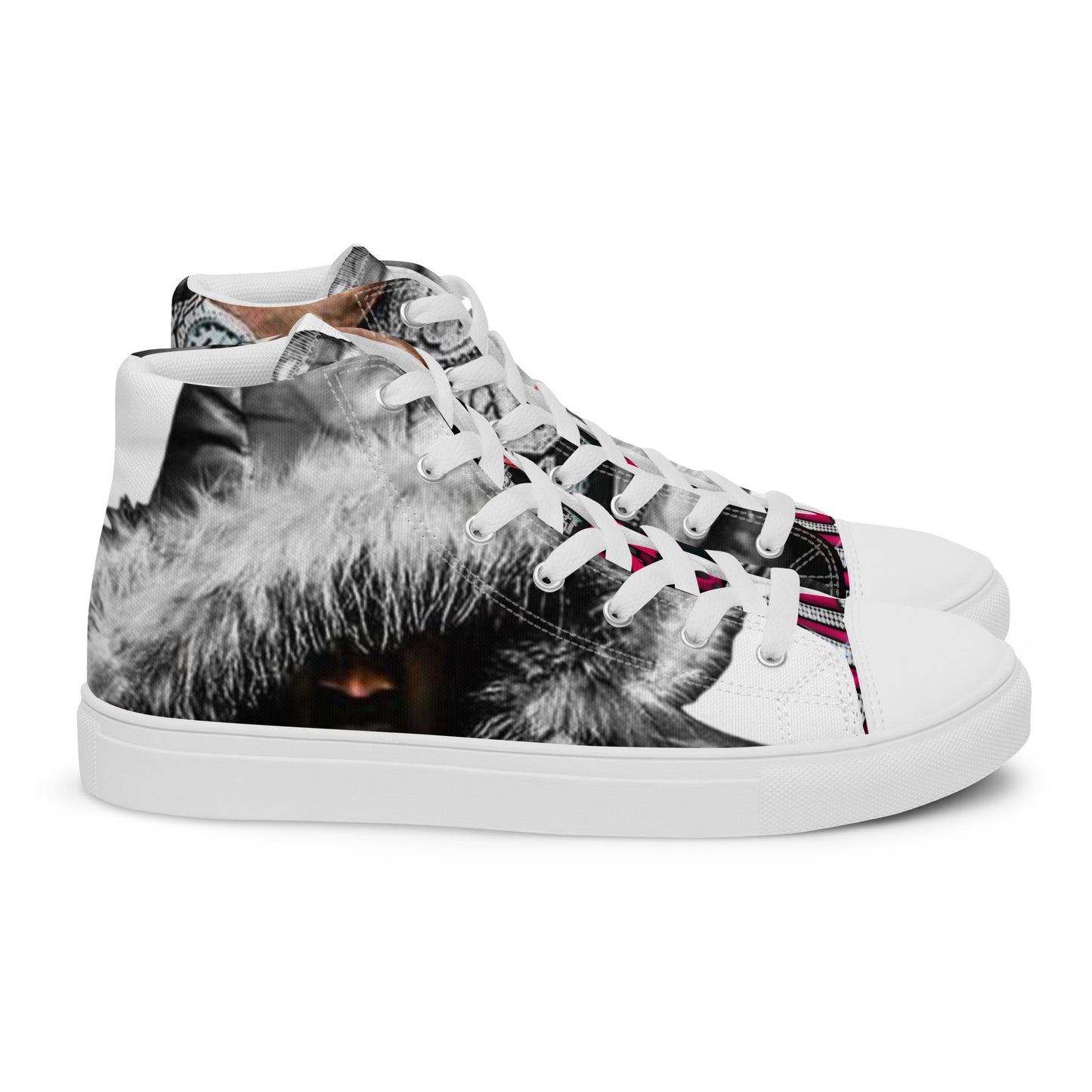 Mo3 Broken 💔 Love Men’s high top canvas shoes