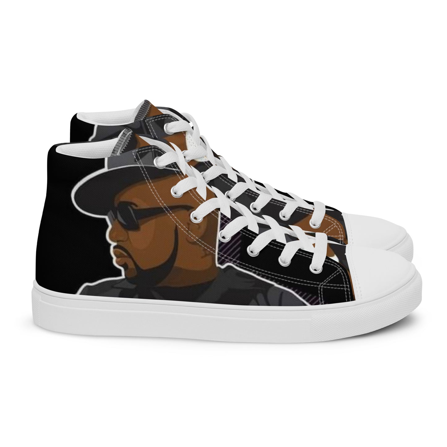 Pimp C Men’s high top canvas shoes