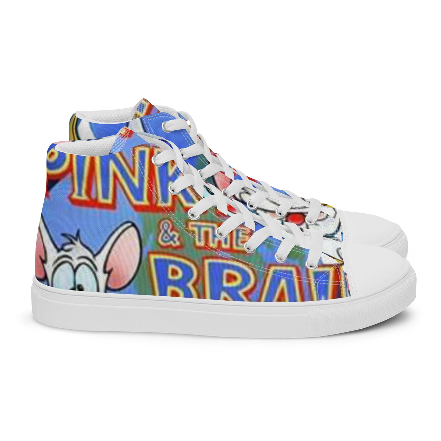 Pinky & Brain high top canvas shoes