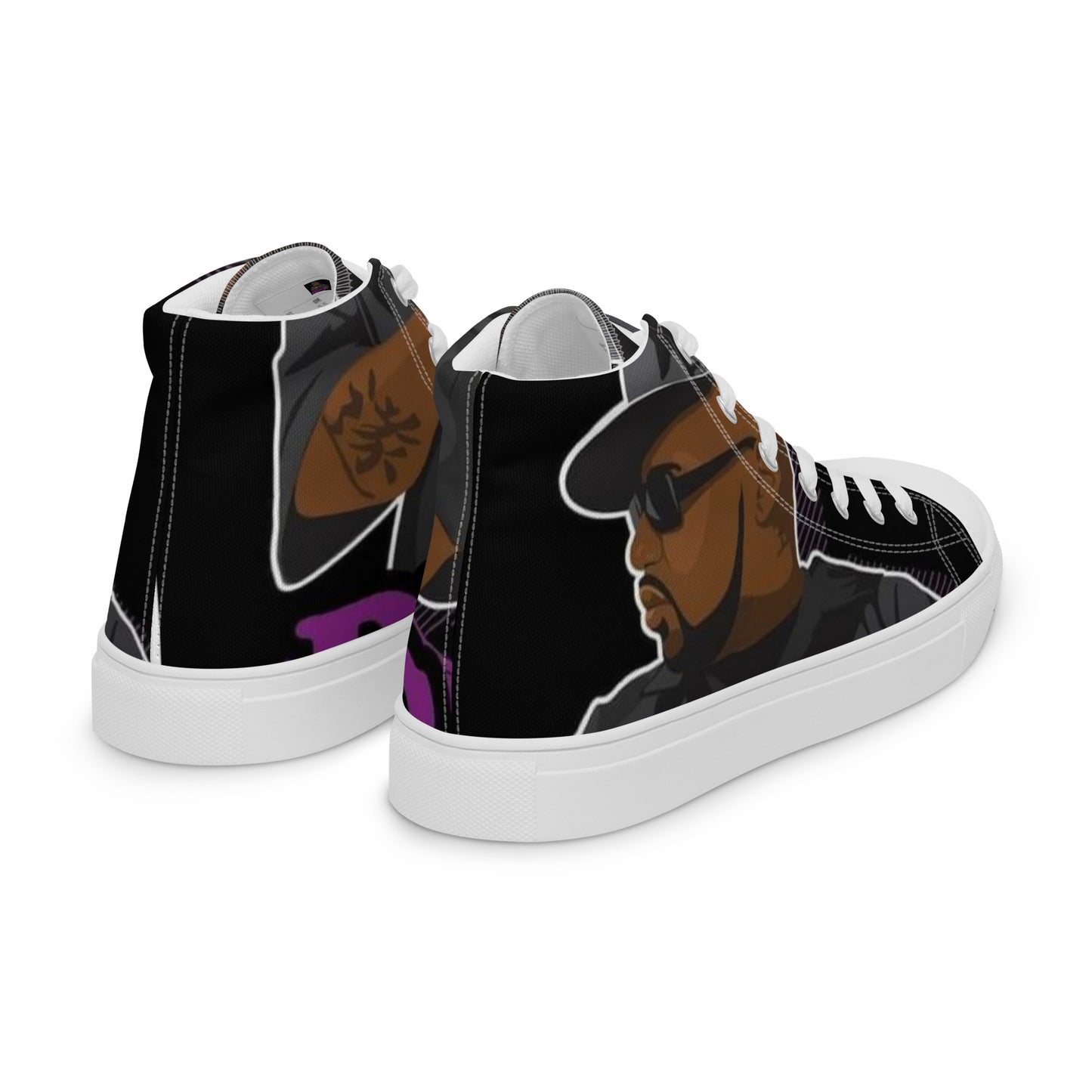 Pimp C Men’s high top canvas shoes