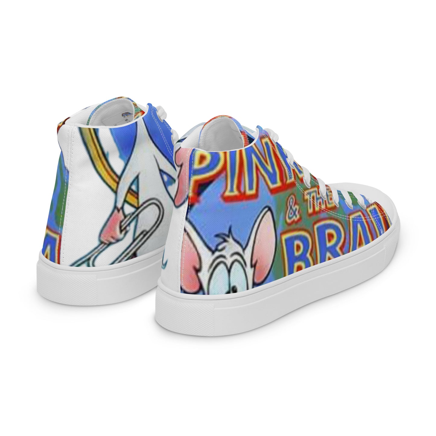 Pinky & Brain high top canvas shoes