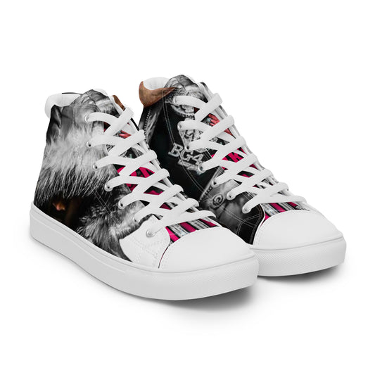 Mo3 Broken 💔 Love Men’s high top canvas shoes