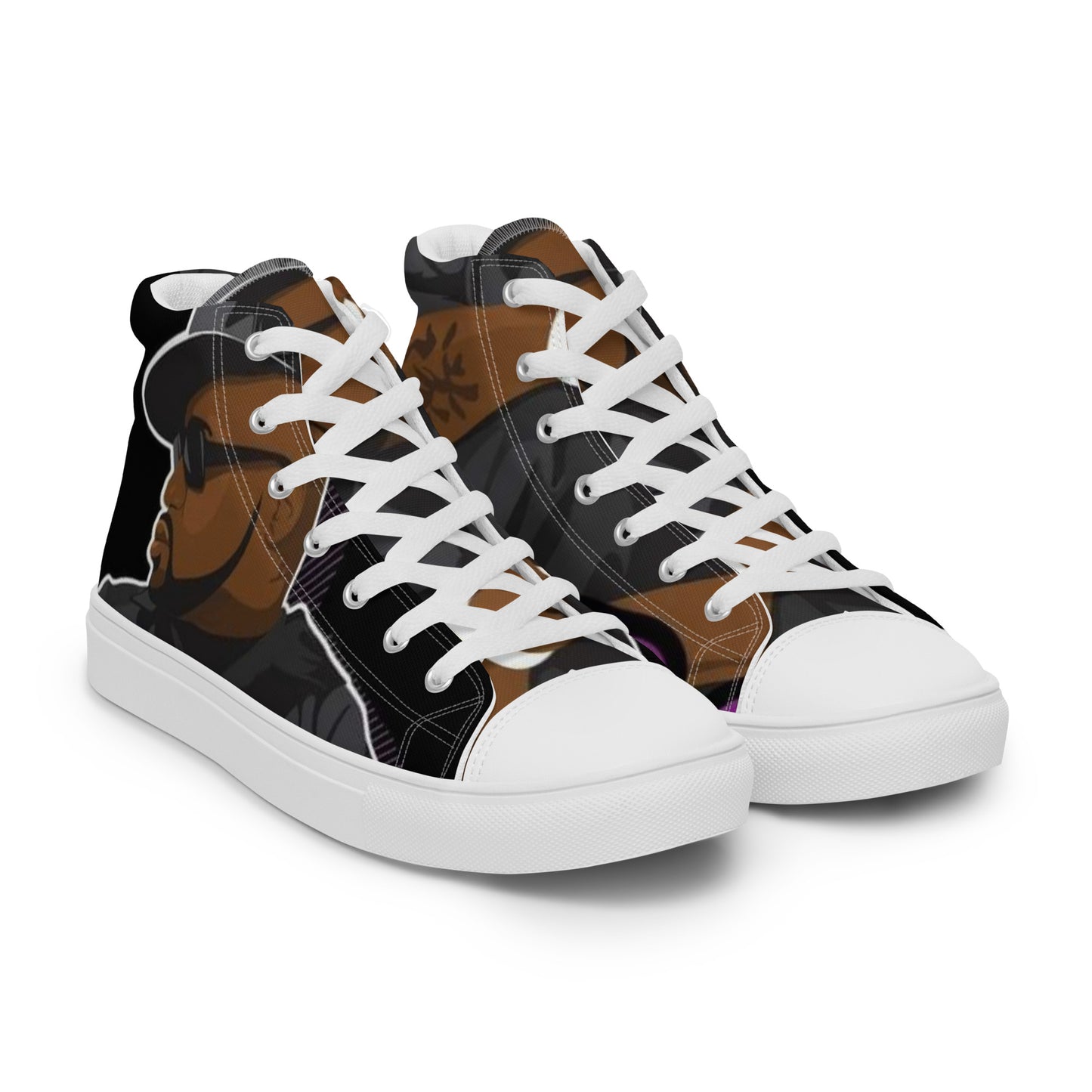 Pimp C Men’s high top canvas shoes