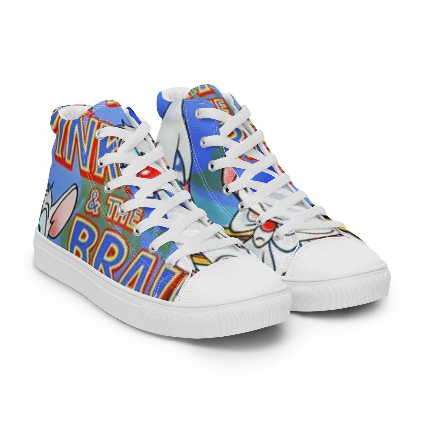 Pinky & Brain high top canvas shoes