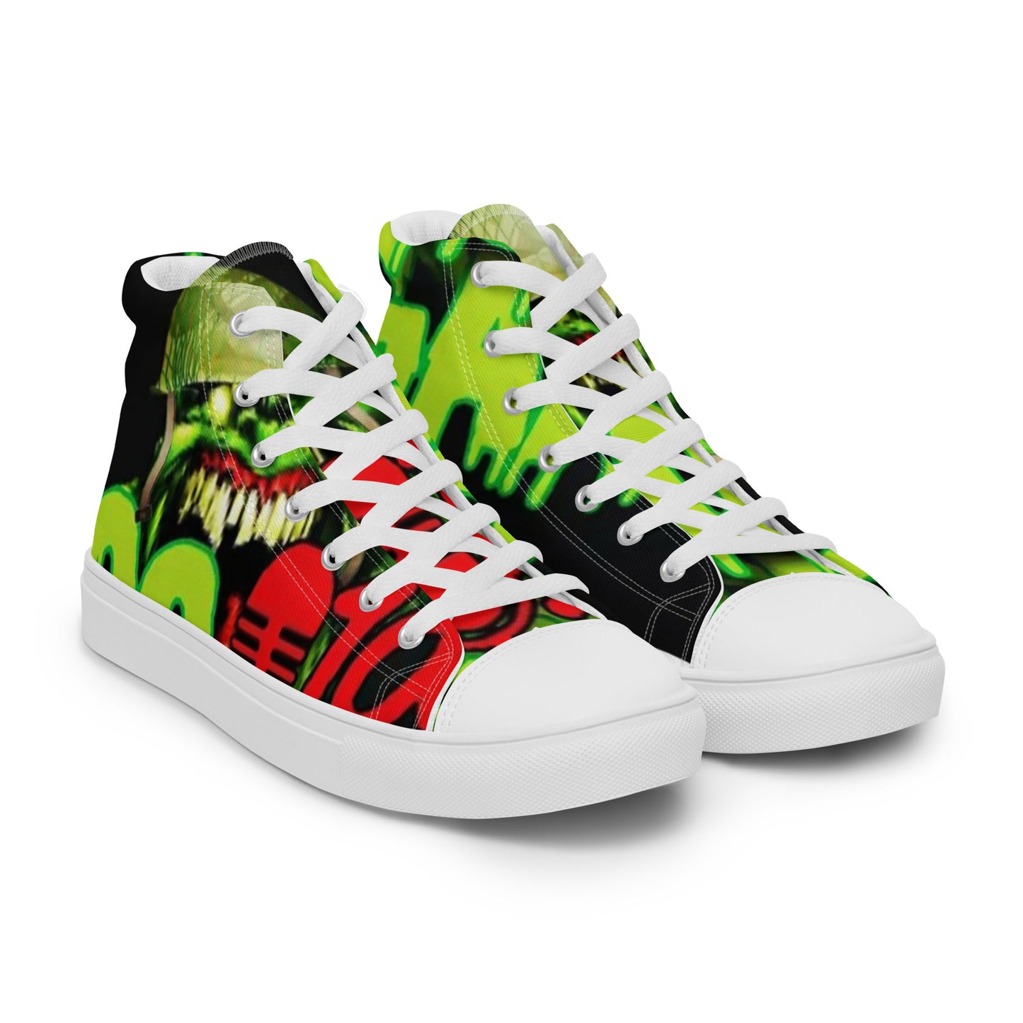 Goo Gang high top canvas shoes