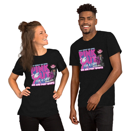 Pink out Unisex t-shirt