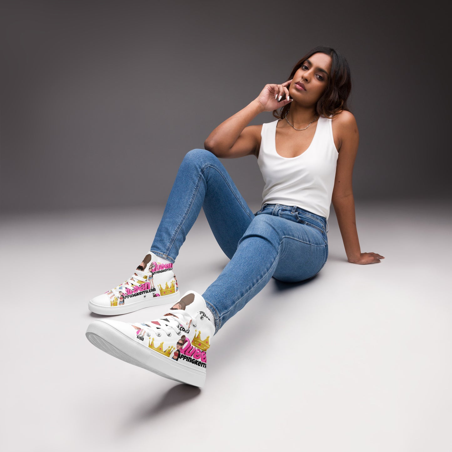 Kimmy high top canvas shoes